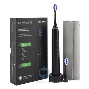 Черная зубная щетка Revyline RL 015 с пятью режимами чистки